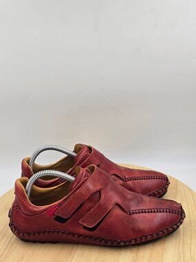Pikolinos Driving Loafers Womens Red Sz EU 39 U.S Sz 8.5